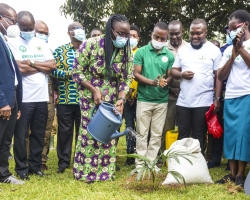 KNUST Plants 2,000 Seedlings to Support the Green Ghana Project