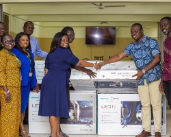PTA Donates 13 TV Sets to KNUST Basic School
