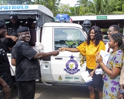 SRC Donates Patrol Vehicle to Ghana Police Service to Strengthen Security