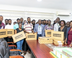 Management Supports Father’s Hostel Fire Victims with Laptops